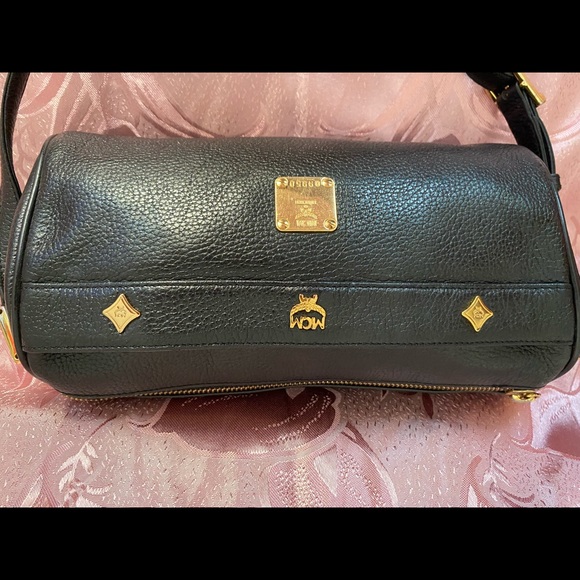 AUTHENTIC MCM BLACK LEATHER MINI PAPILLON